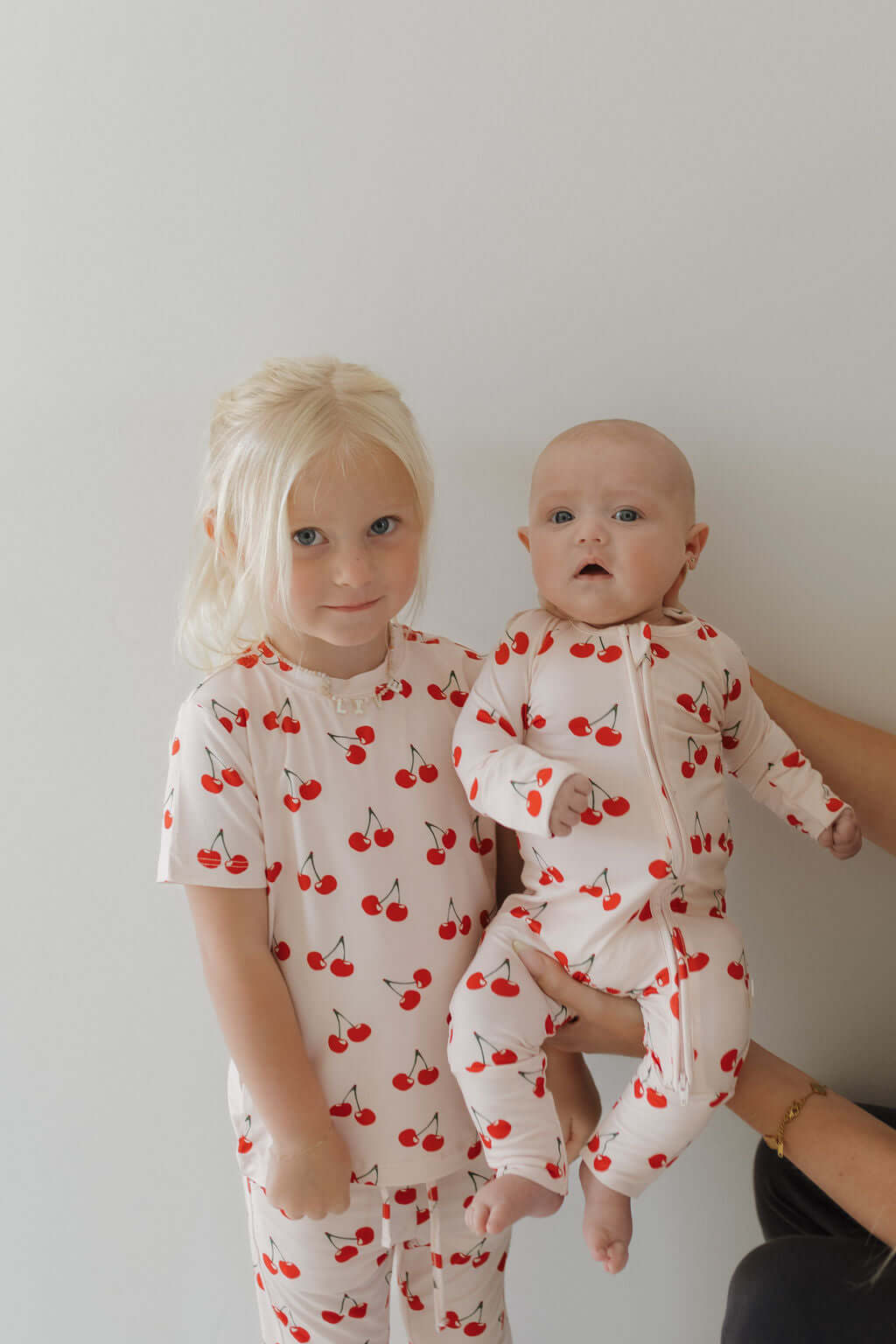 Cherry Orchard | Bamboo Zip Pajamas | Milk & Baby