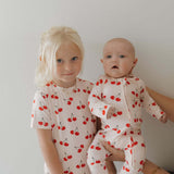 Cherry Orchard | Bamboo Zip Pajamas | Milk & Baby