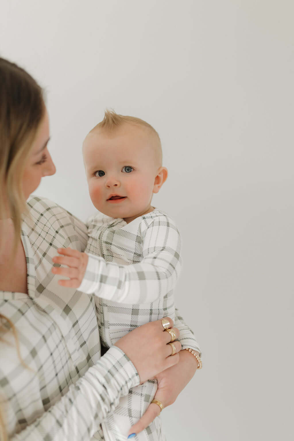 Picnic Plaid | Bamboo Zip Pajamas | Milk & Baby