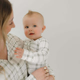 Picnic Plaid | Bamboo Zip Pajamas | Milk & Baby
