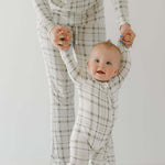 Picnic Plaid | Bamboo Zip Pajamas | Milk & Baby