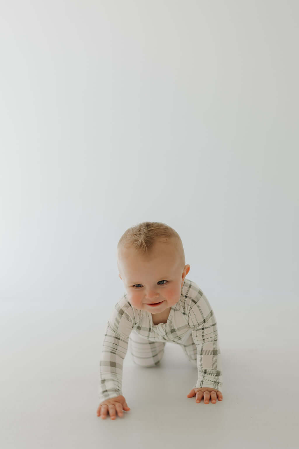 Picnic Plaid | Bamboo Zip Pajamas | Milk & Baby