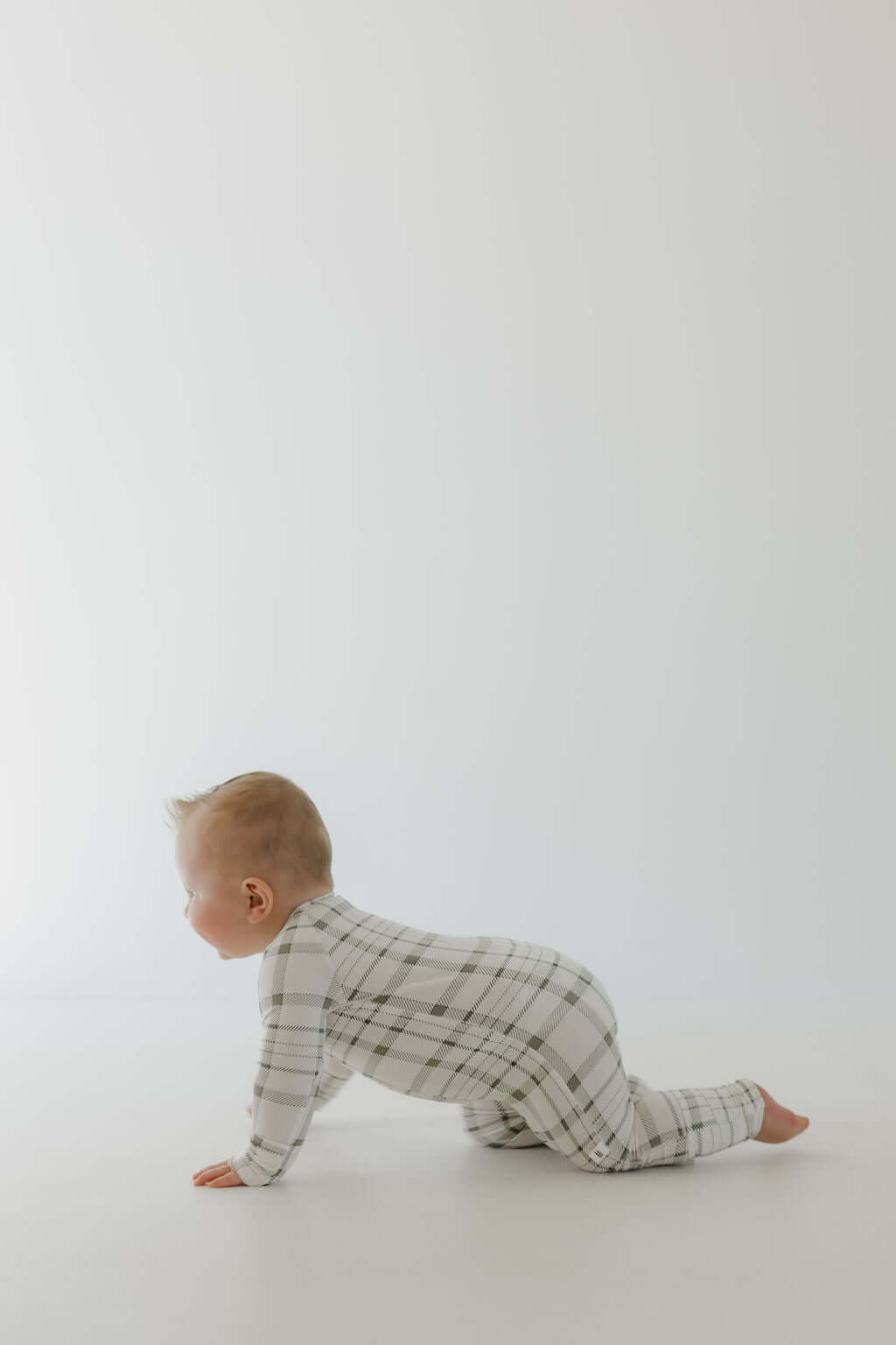 Picnic Plaid | Bamboo Zip Pajamas | Milk & Baby
