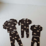 Bulldozer | Bamboo Zip Pajamas | Milk & Baby