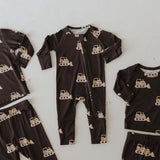 Bulldozer | Bamboo Zip Pajamas | Milk & Baby