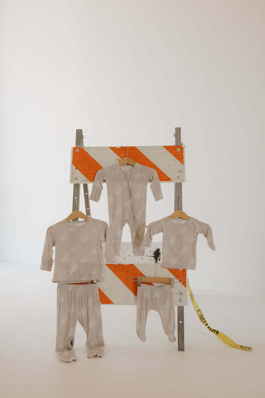 Excavator | Bamboo Zip Pajamas | Milk & Baby