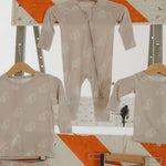 Excavator | Bamboo Zip Pajamas | Milk & Baby