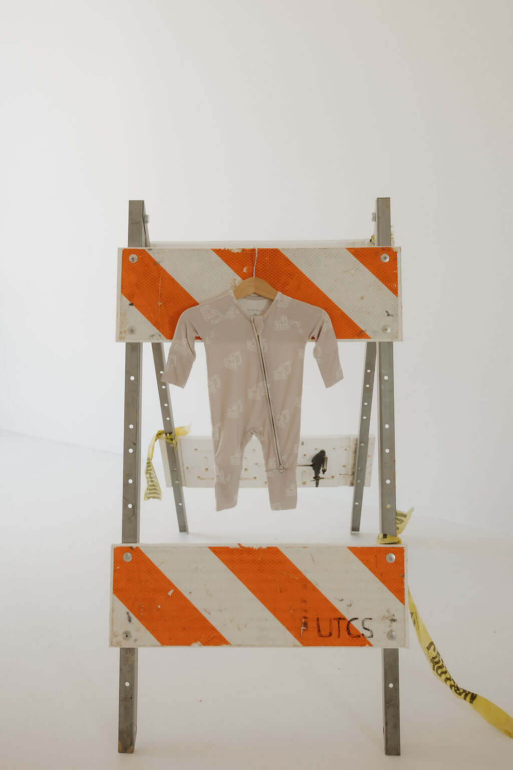 Excavator | Bamboo Zip Pajamas | Milk & Baby