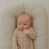 Grid | Bamboo Zip Pajamas | Milk & Baby
