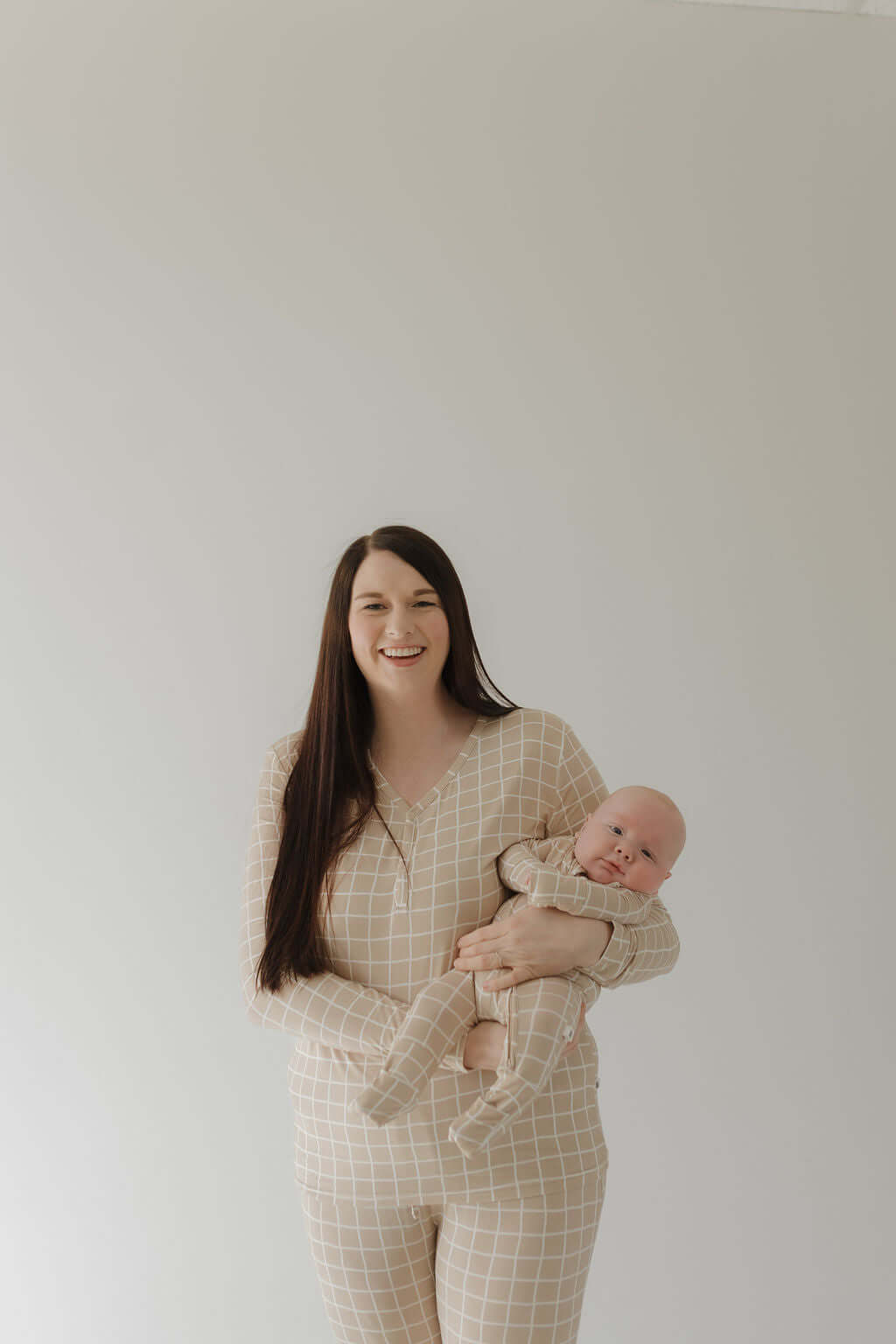 Grid | Women's Bamboo Pajama | Milk & Baby
