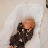 Bulldozer | Bamboo Zip Pajamas | Milk & Baby