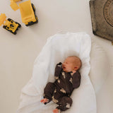 Bulldozer | Bamboo Zip Pajamas | Milk & Baby