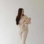 Grid | Bamboo Zip Pajamas | Milk & Baby