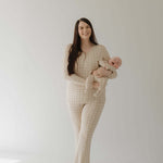 Grid | Women's Bamboo Pajama | Milk & Baby