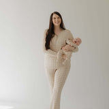 Grid | Women's Bamboo Pajama | Milk & Baby