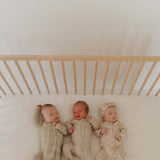 Linen Grid | Bamboo Zip Pajamas | Snuggle into our Bamboo Zip Pajamas made from soft bamboo. Perfect for play and sleep, with options for footed or footless styles! | Milk & Baby