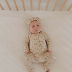 Flora | Bamboo Zip Pajamas | Milk & Baby
