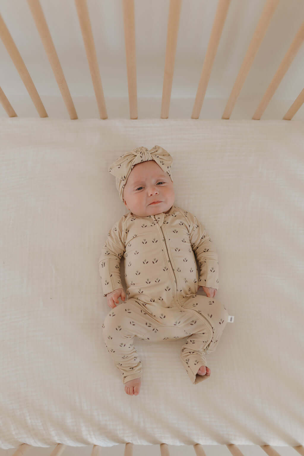 Flora | Bamboo Zip Pajamas | Milk & Baby