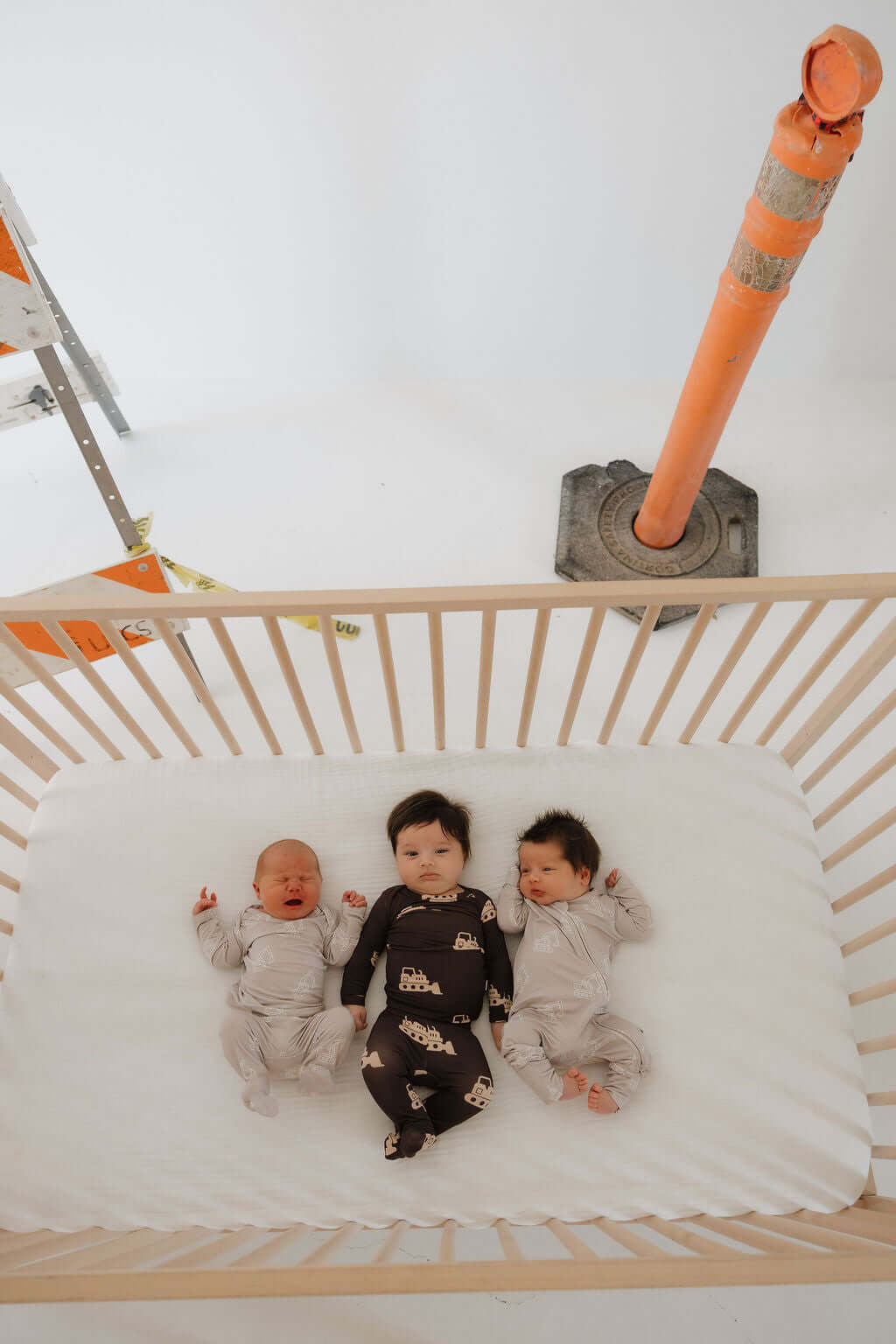 Excavator | Bamboo Zip Pajamas | Milk & Baby
