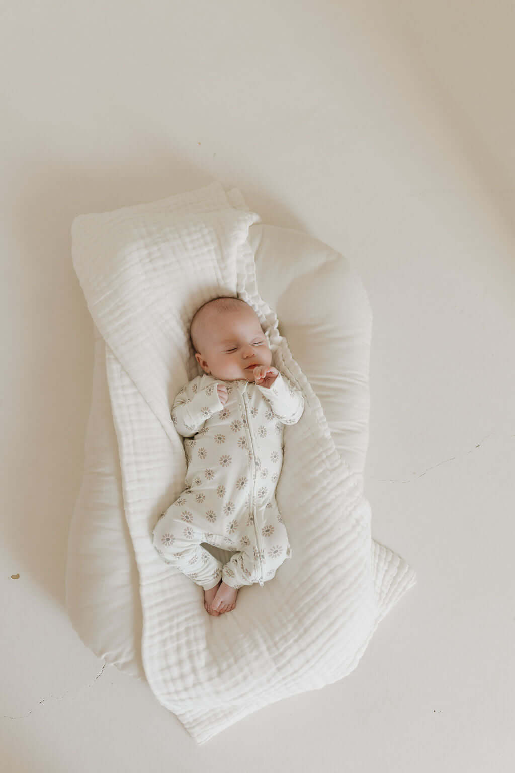 Daisy Fields | Bamboo Zip Pajamas | Milk & Baby