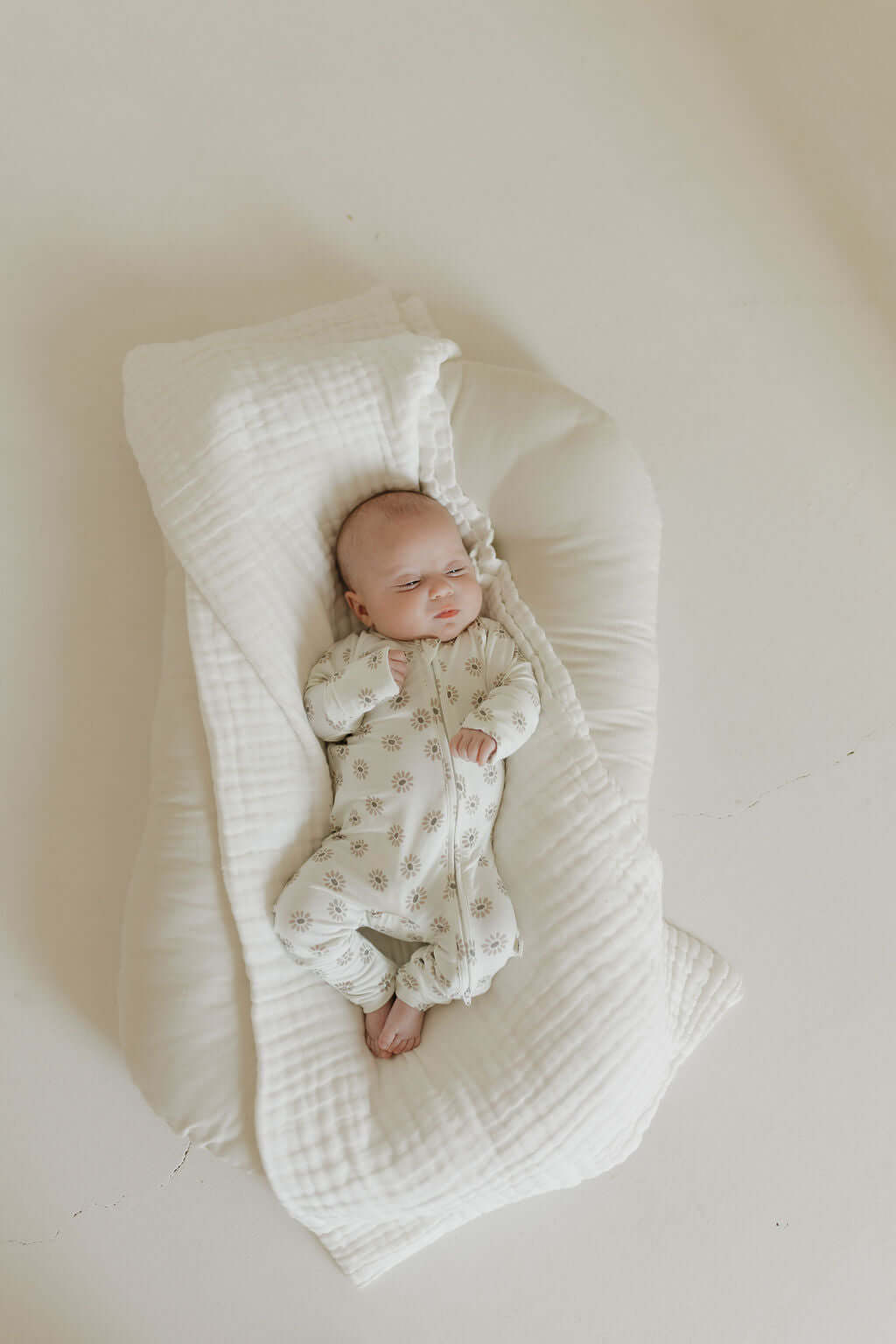 Daisy Fields | Bamboo Zip Pajamas | Milk & Baby
