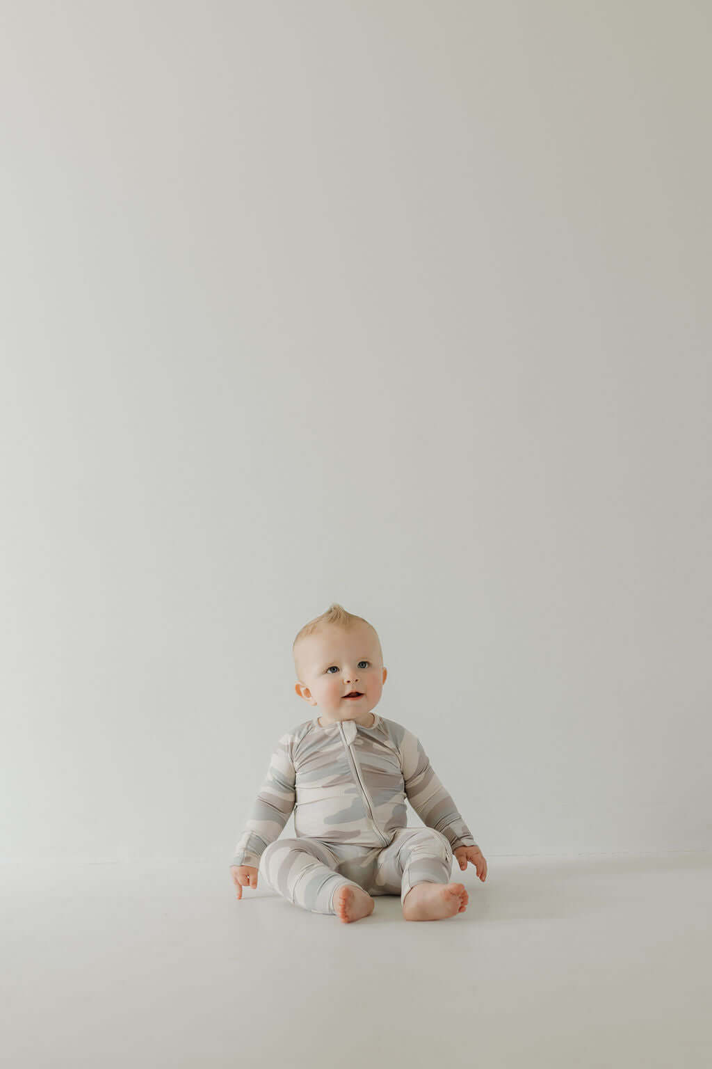 Camo | Bamboo Zip Pajamas | Milk & Baby