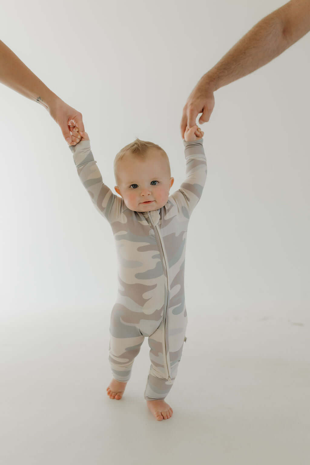 Camo | Bamboo Zip Pajamas | Milk & Baby