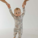 Camo | Bamboo Zip Pajamas | Milk & Baby