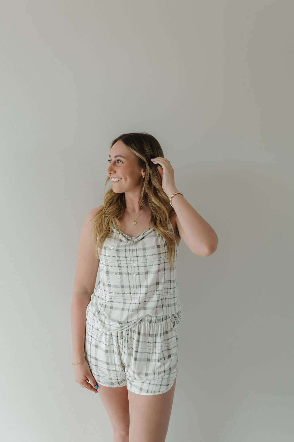 Picnic Plaid | Cami Women's Bamboo Set | Milk & Baby