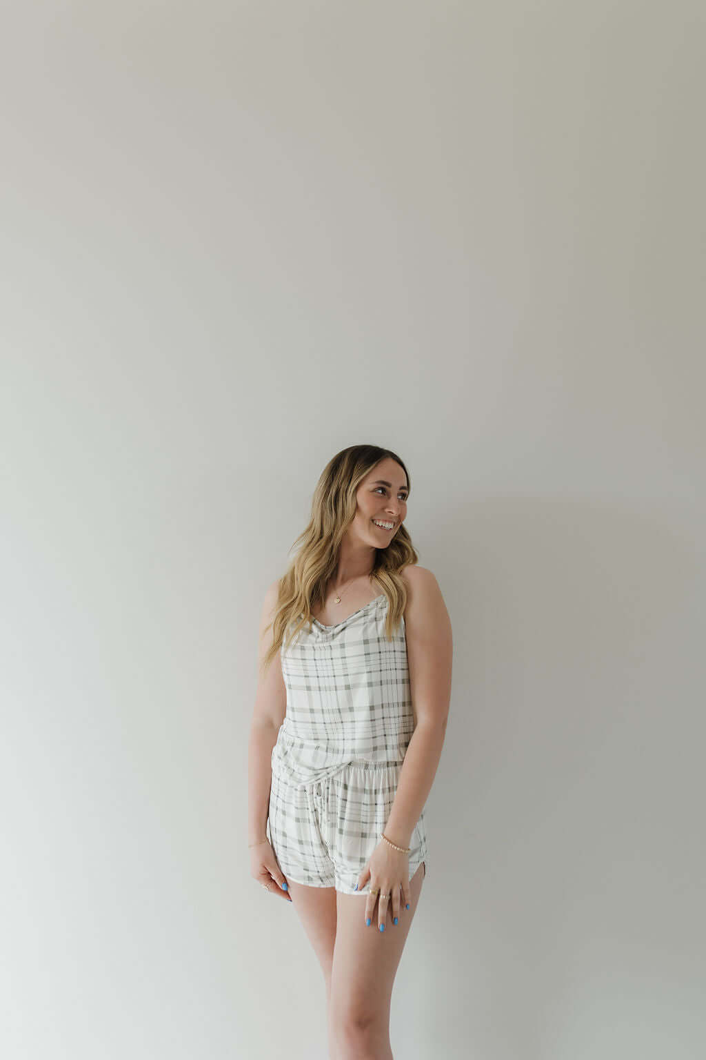 Picnic Plaid | Cami Women's Bamboo Set | Milk & Baby