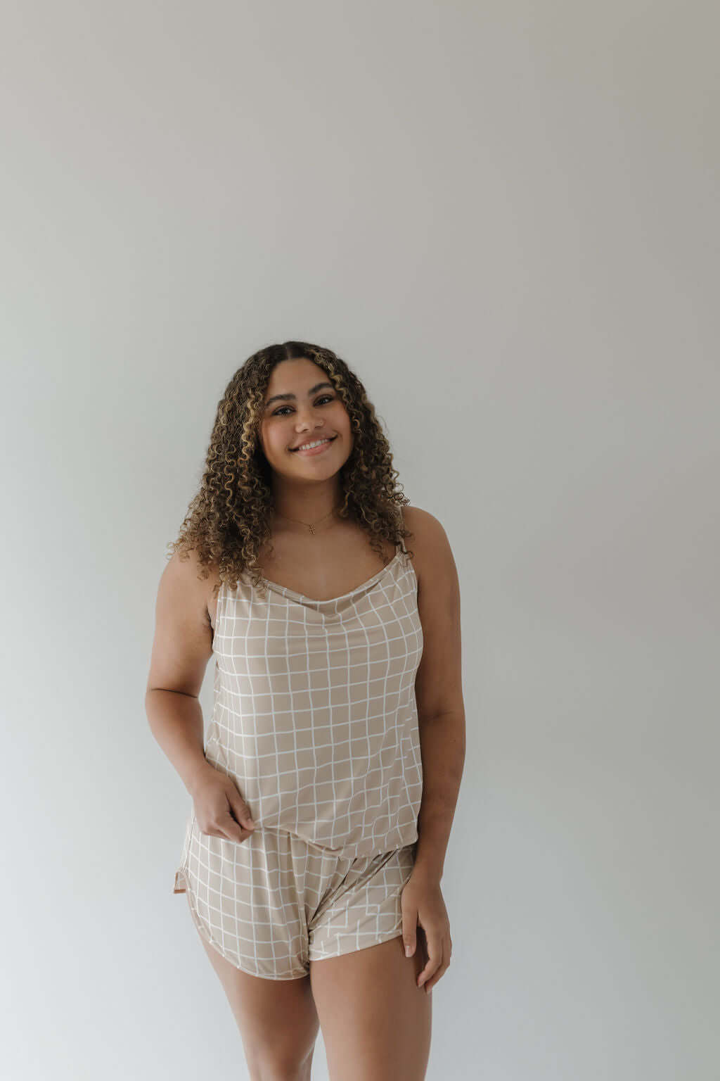Grid | Cami Women's Bamboo Set | Milk & Baby