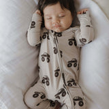 Monster Truck | Bamboo Zip Pajamas | Milk & Baby