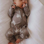 Dirt Bike | Bamboo Zip Pajamas | Milk & Baby