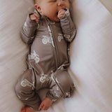 Dirt Bike | Bamboo Zip Pajamas | Milk & Baby
