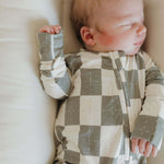 Oat & Sage | Bamboo Zip Pajamas | Milk & Baby