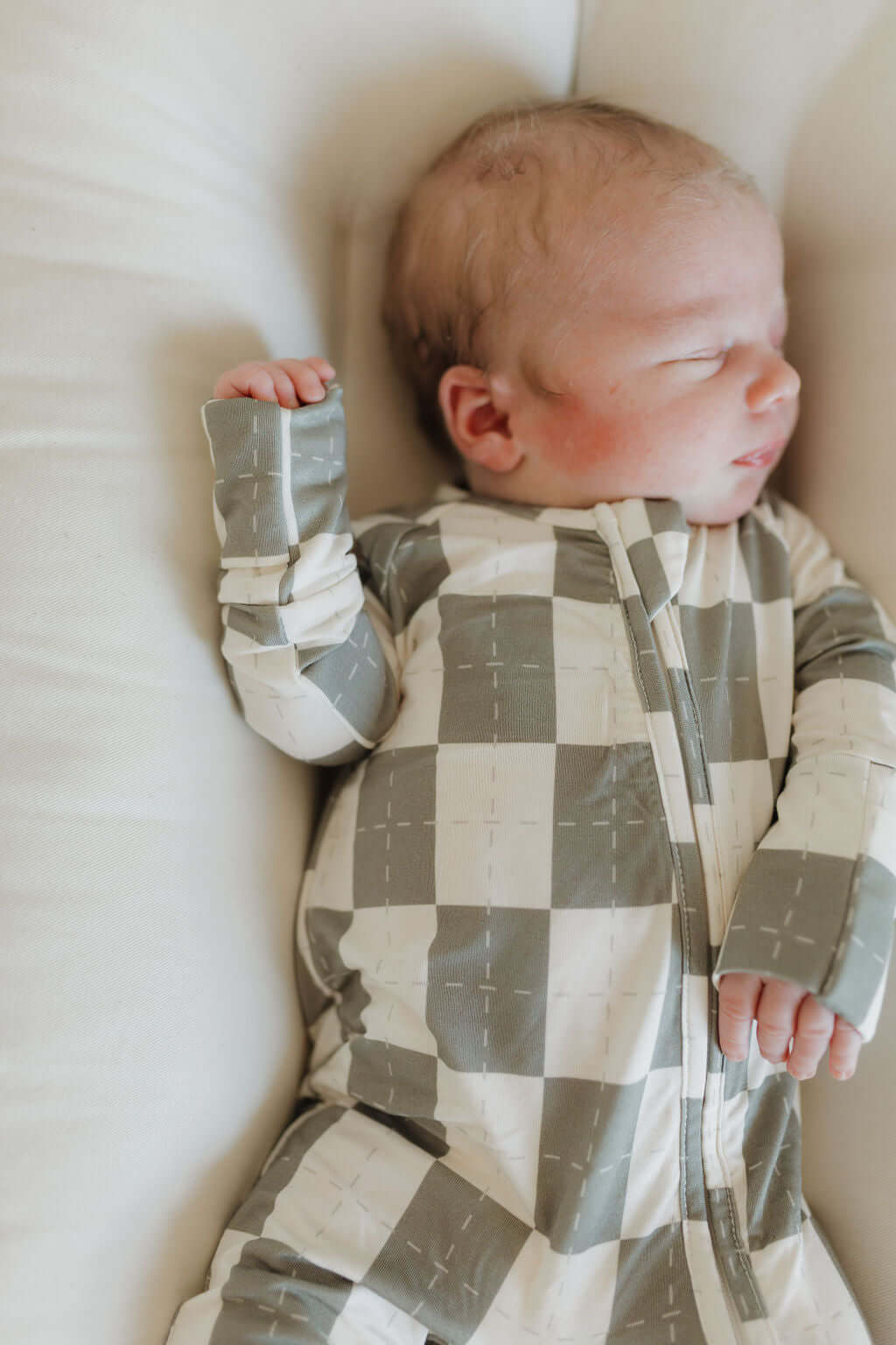 Oat & Sage | Bamboo Zip Pajamas | Milk & Baby