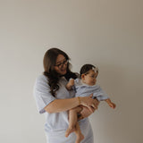 Ocean Stripe | Women's Terry Short Set