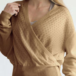 100% Cashmere Wrap Sweater | Milk & Baby