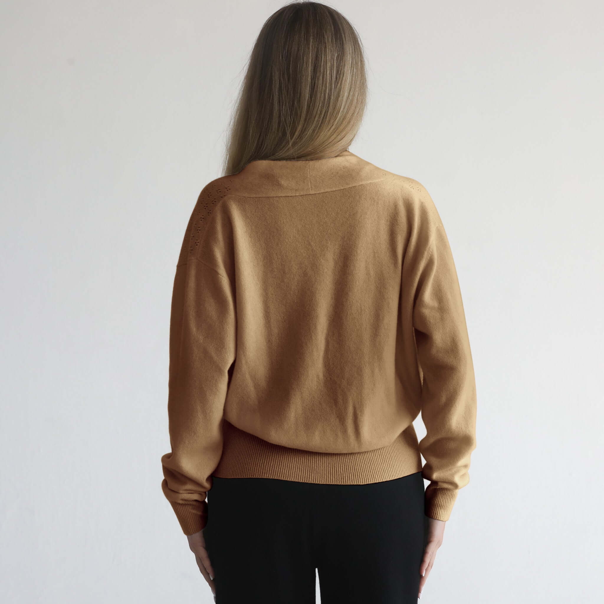 100% Cashmere Wrap Sweater | Milk & Baby