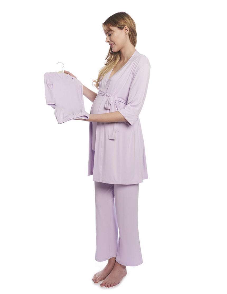 Lavender | Mommy Pajamas & Baby Set | Milk & Baby
