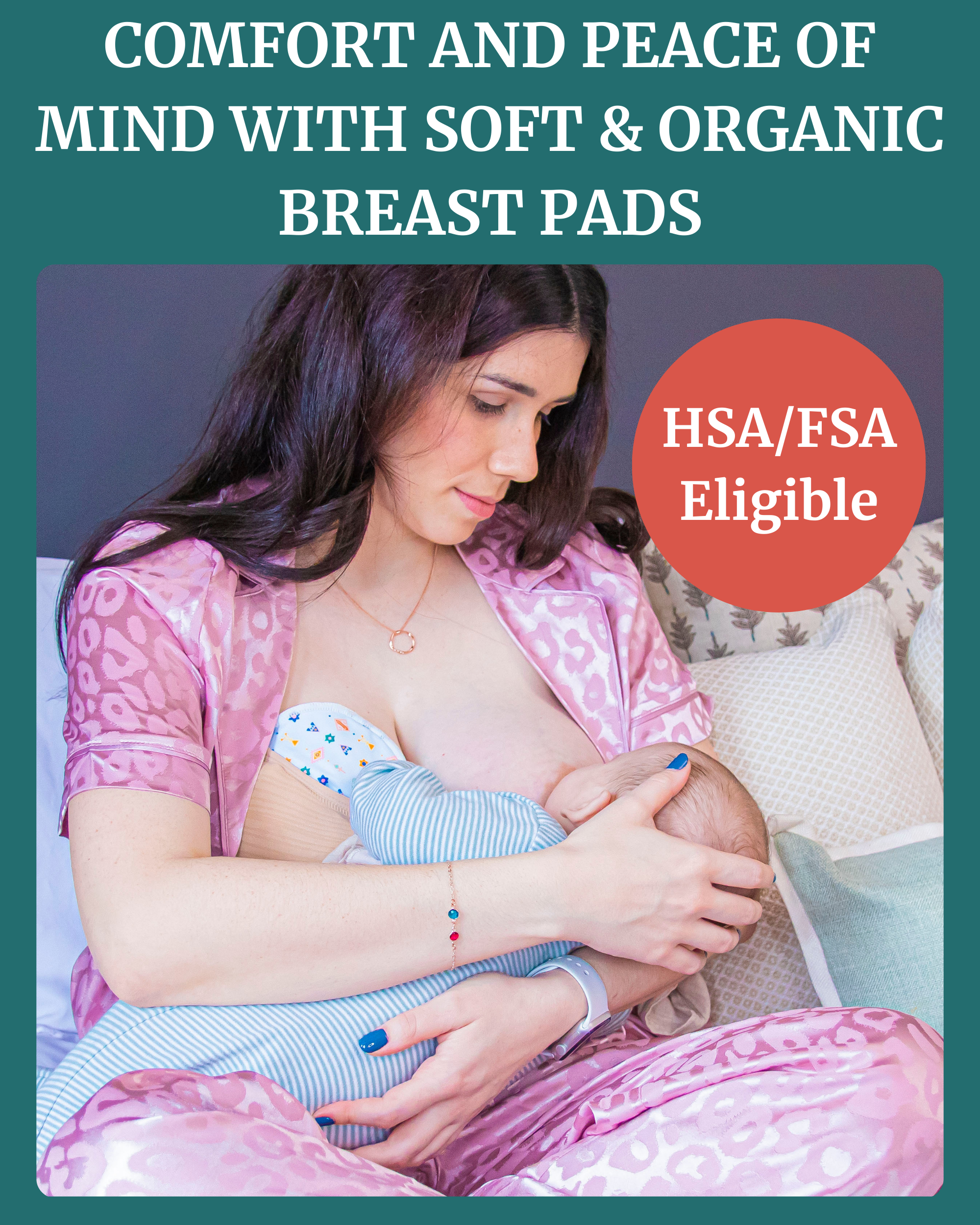 Nazar Reusable Breast Pads | Milk & Baby