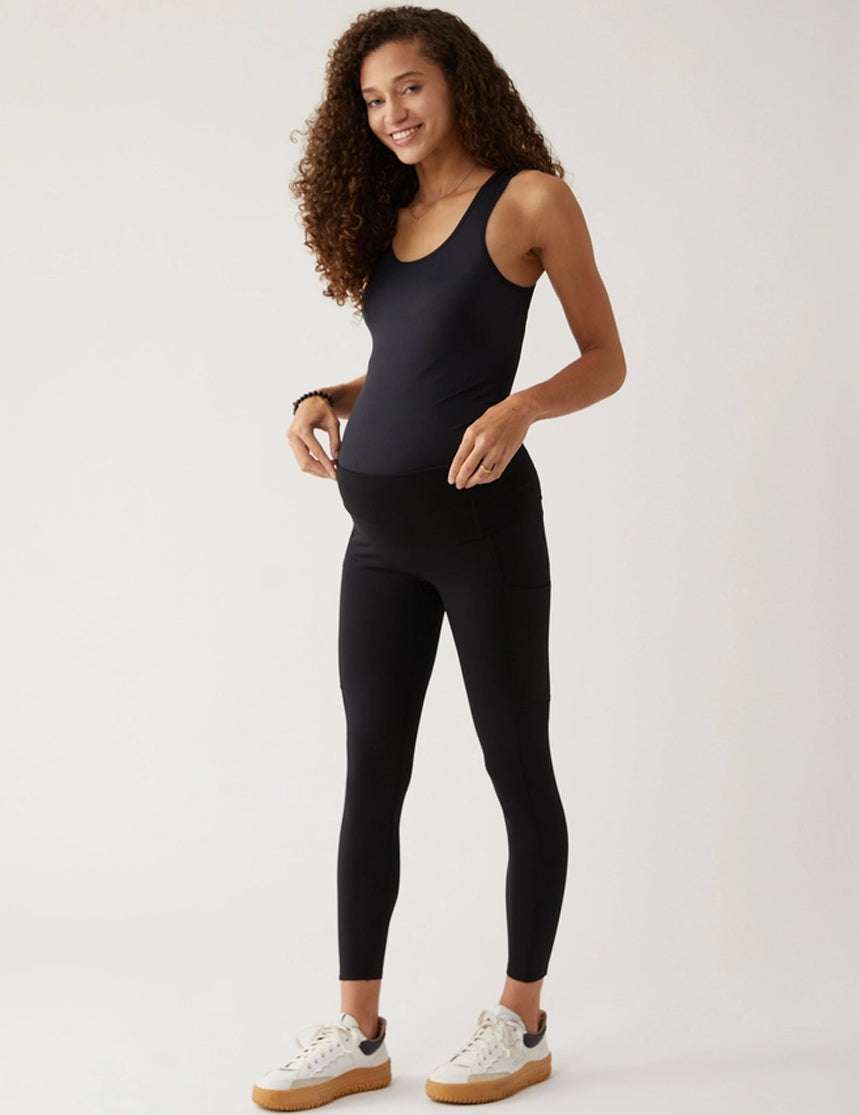 Resilience | 7/8 Performance Maternity & Postpartum Leggings | Onyx | Milk & Baby