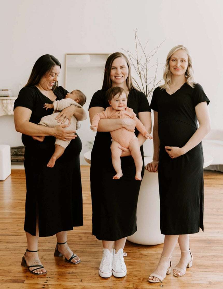 Everyday Breastfeeding Dress | Black | Milk & Baby