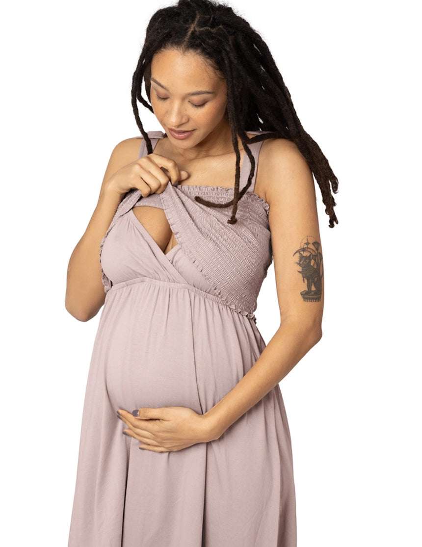 Sienna Smocked Nursing & Maternity Dress | Milk & Baby