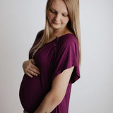 Plum Labor & Delivery Gown