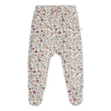 Organic Kimono Top & Footed Pants Set | Woodland Sprig