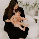 Tiered Breastfeeding Dress | Black | Milk & Baby