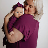 Mommy & Baby Knotted Gown Hospital Bundle | Plum