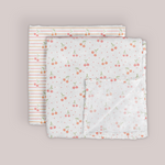 Cherry Cute by Doodle By Meg | Swaddle Blanket Set | Swaddle Blanket Set | Milk & Baby