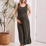 Martina Maternity & Nursing Maxi Dress Milk & Baby
